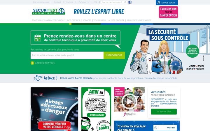 Screenshot of securitest.fr