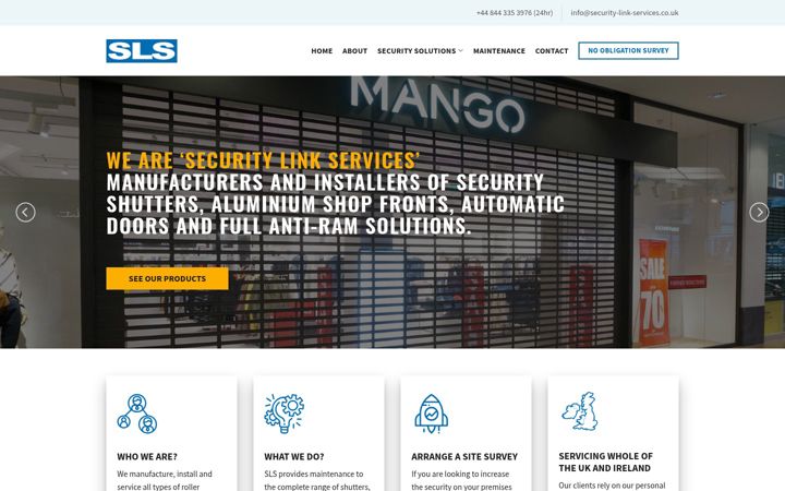 Екранна снимка на security-link-services.co.uk