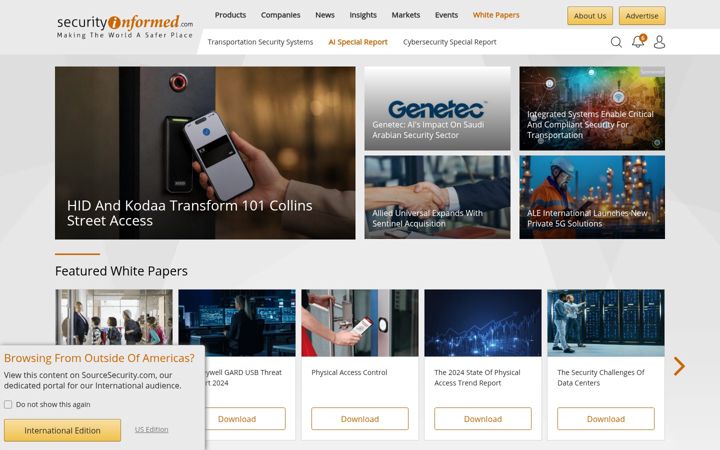Screenshot of securityinformed.com