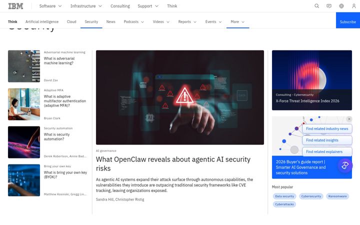 Posnetek zaslona securityintelligence.com