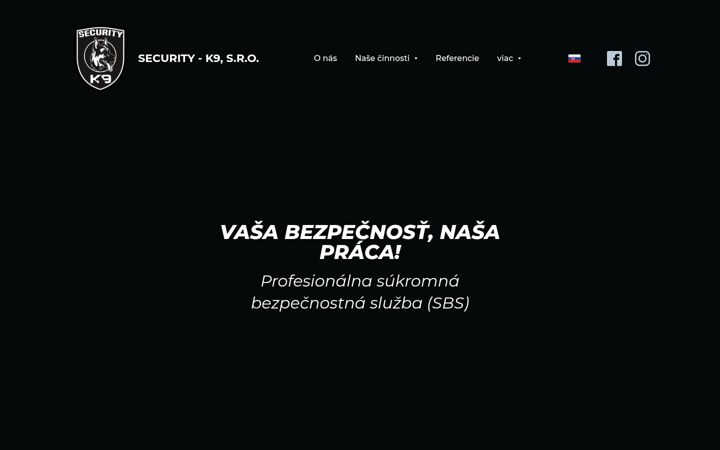 Screenshot of securityk9.sk