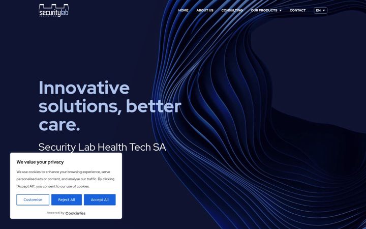 Posnetek zaslona securitylabhealth.ch