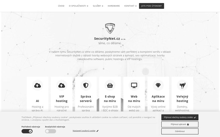 Screenshot of securitynet.cz