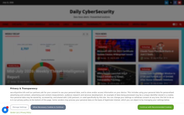 Captură de ecran a securityonline.info