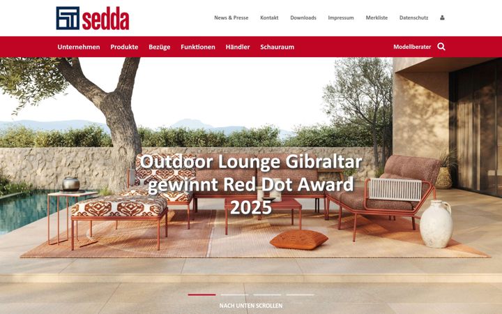 Screenshot of sedda.at