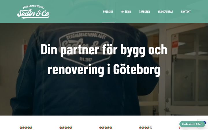 Zrzut ekranu sedinbygg.se