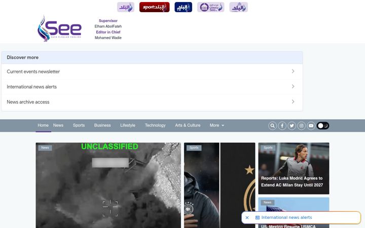 Screenshot of see.news