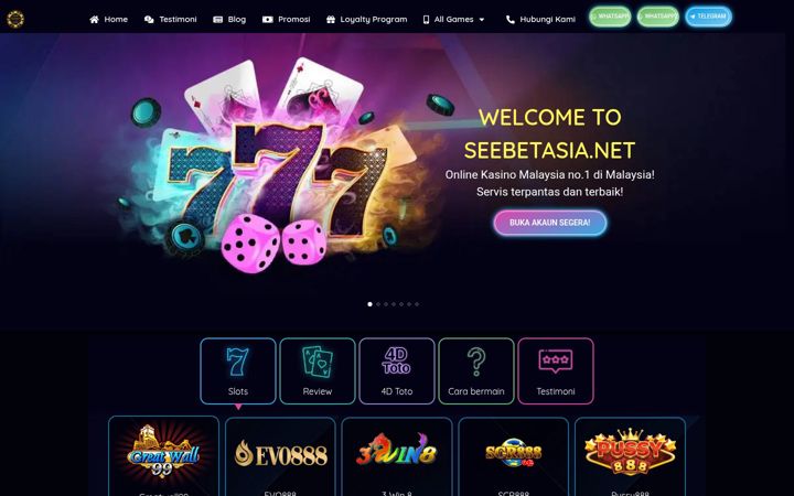 Screenshot of seebetasia.net