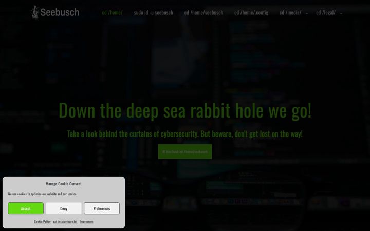 Screenshot of seebusch.at