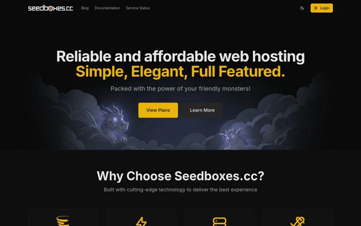 Screenshot of seedboxes.cc