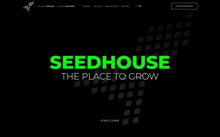 Screenshot of seedhouse.de