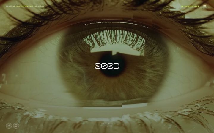 Ekrānuzņēmums no seedstudios.ai