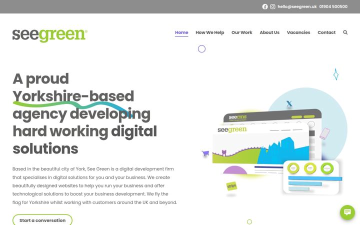 Screenshot του seegreen.net