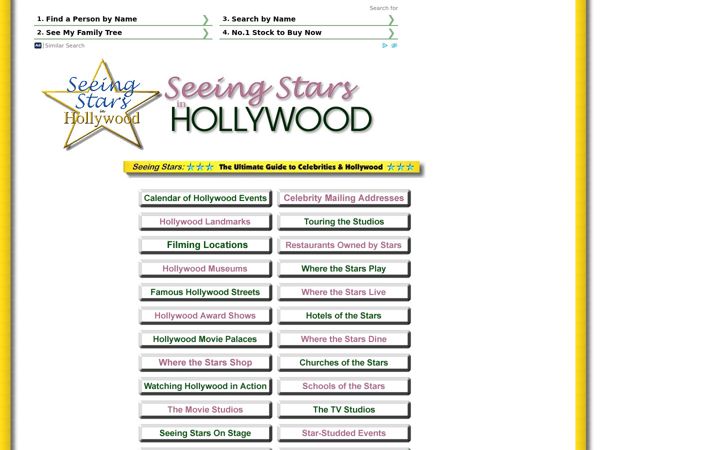 Screenshot of seeing-stars.com