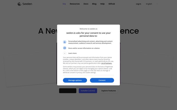 Screenshot of seelen.io