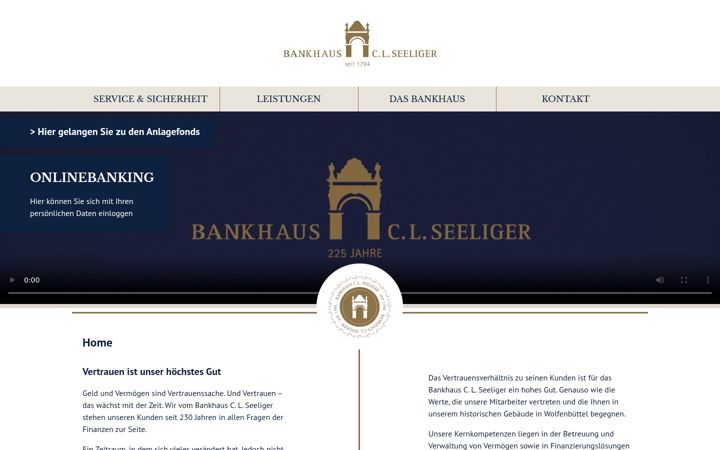 Screenshot ta' seeligerbank.de