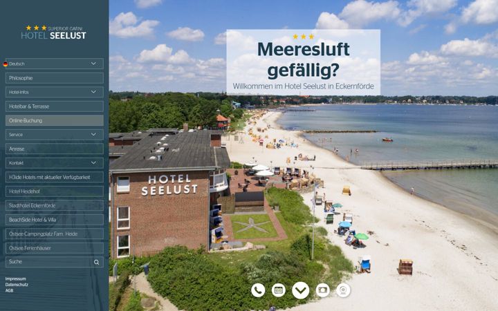 Screenshot of seelust-hotel.de