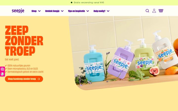 Screenshot di seepje.com