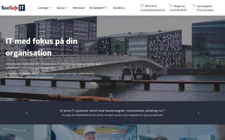 Captura de pantalla de seesafeit.dk