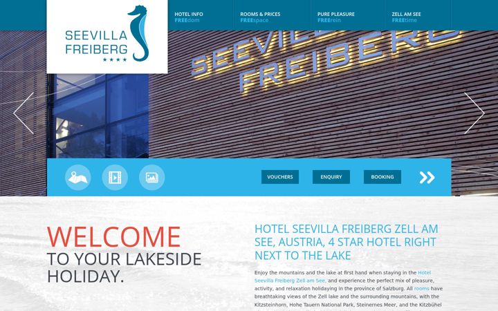 Skärmbild av seevilla-freiberg.at