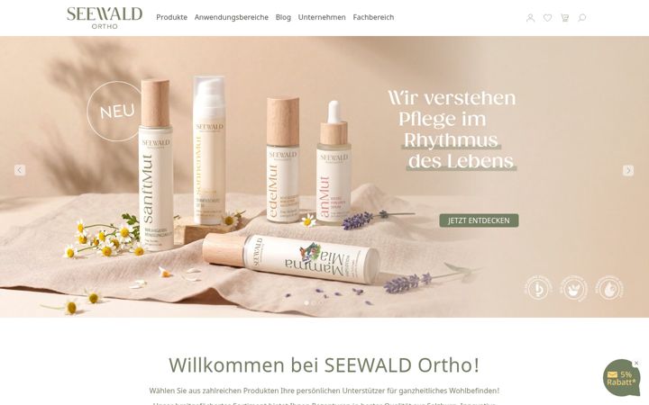 Screenshot of seewald-ortho.com