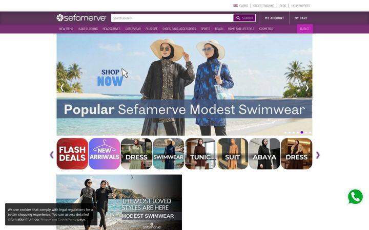 Screenshot of sefamerve.com