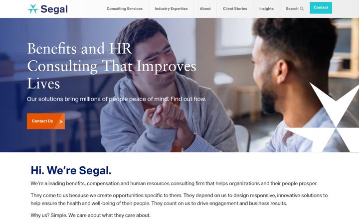 Screenshot of segalco.com