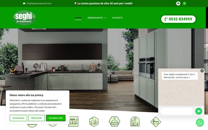 Képernyőkép: seghiarredamenti.com