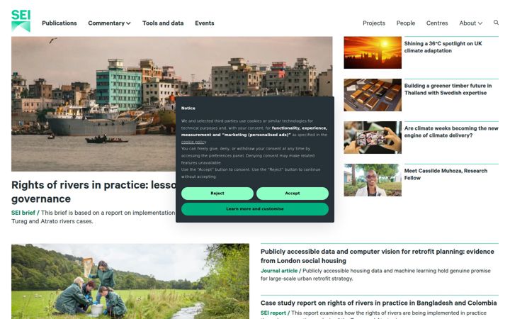Screenshot of sei.org