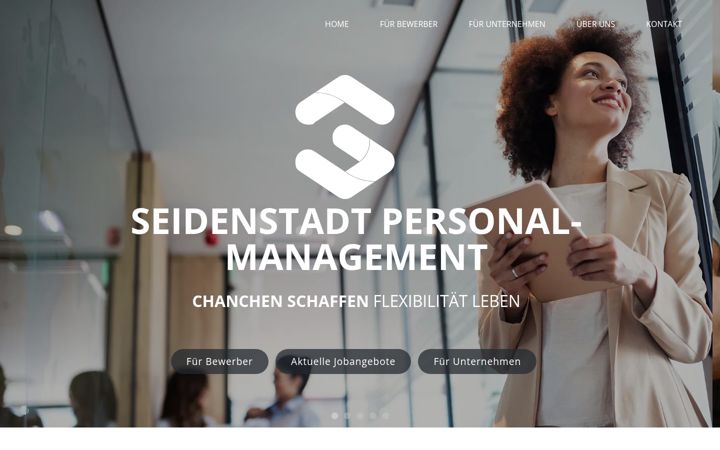 Screenshot of seidenstadt-personal.de