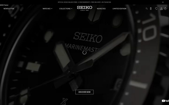 Screenshot of seikoboutique.eu