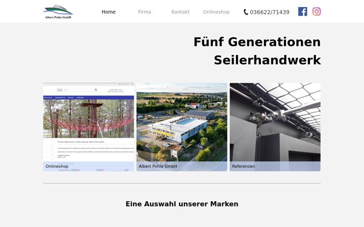 Screenshot of seilerei-pohle.de