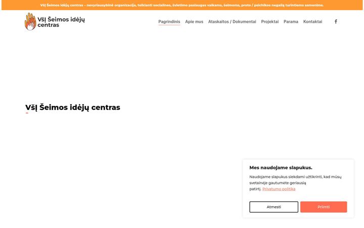 Screenshot ta' seimosidejucentras.lt