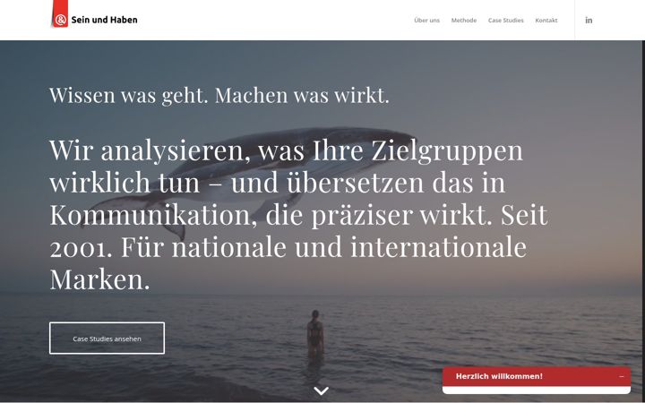 Ekrano kopija sein-und-haben.de