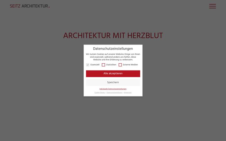 Ekrano kopija seitzarchitektur.de