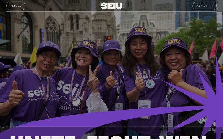 Screenshot of seiu.org