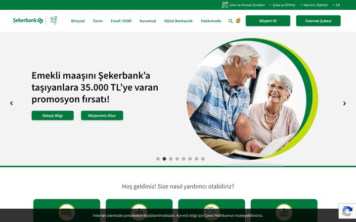 Ekrano kopija sekerbank.com.tr