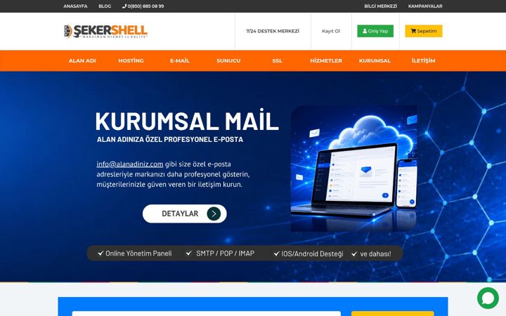 Ekraanipilt saidist sekershell.com