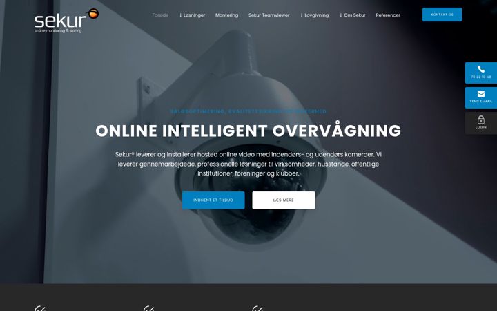 Screenshot of sekur.dk