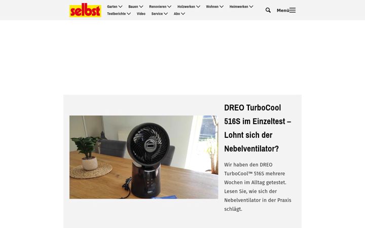 Screenshot of selbst.de
