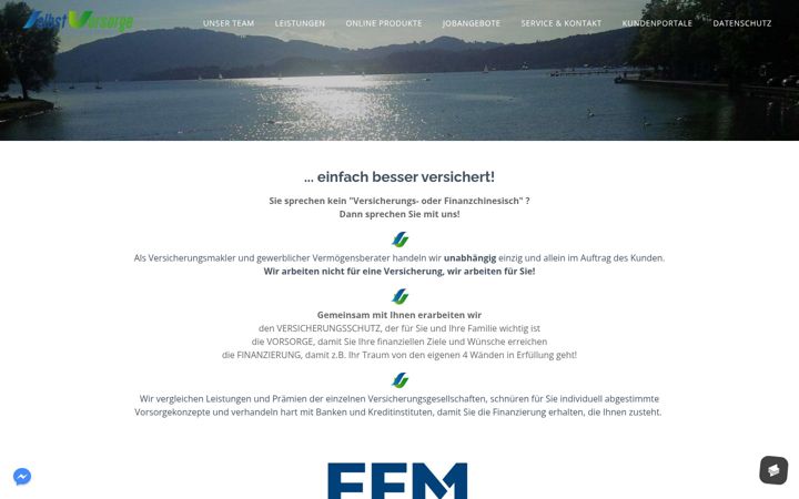 Screenshot ta' selbstvorsorge.at