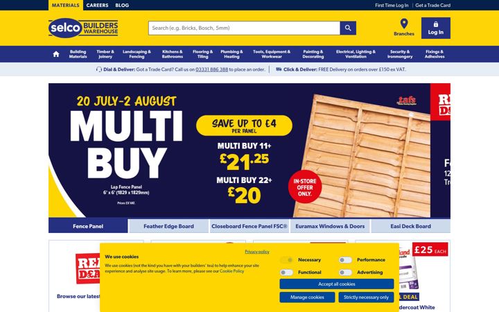 Screenshot of selcobw.com