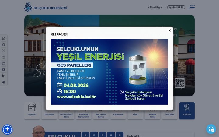Screenshot von selcuklu.bel.tr
