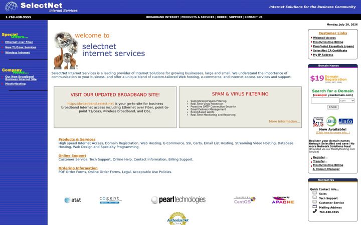 Screenshot of select.net