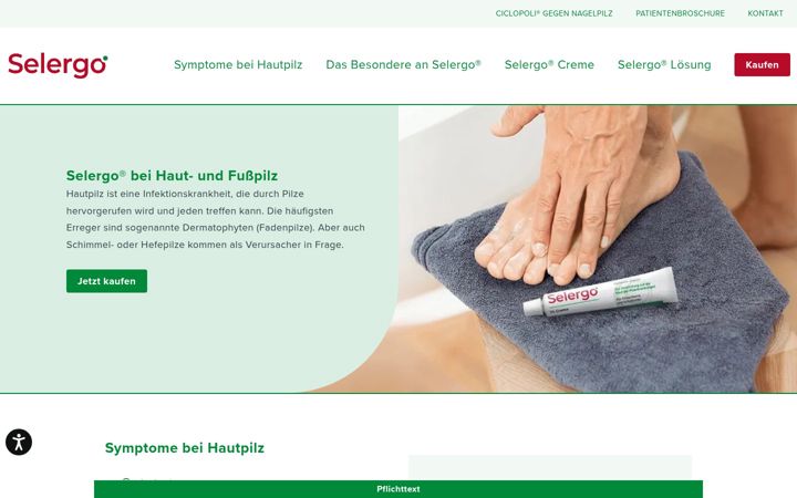 Screenshot of selergo.de