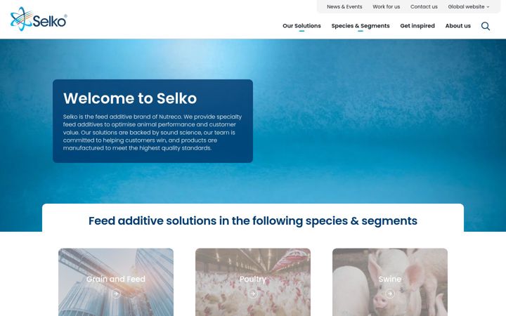 Screenshot of selko.com