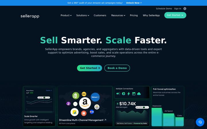 Screenshot of sellerapp.com