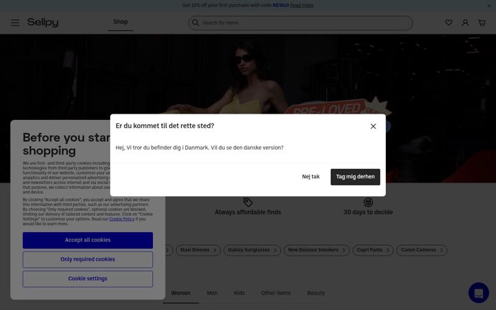 Screenshot of sellpy.com