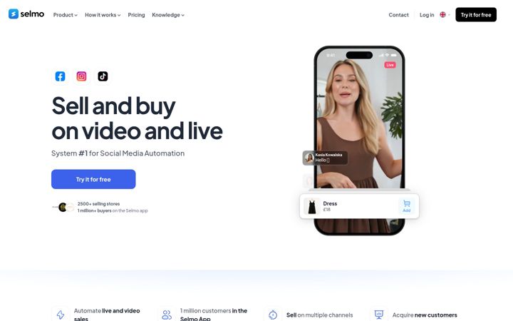 Screenshot of selmo.io