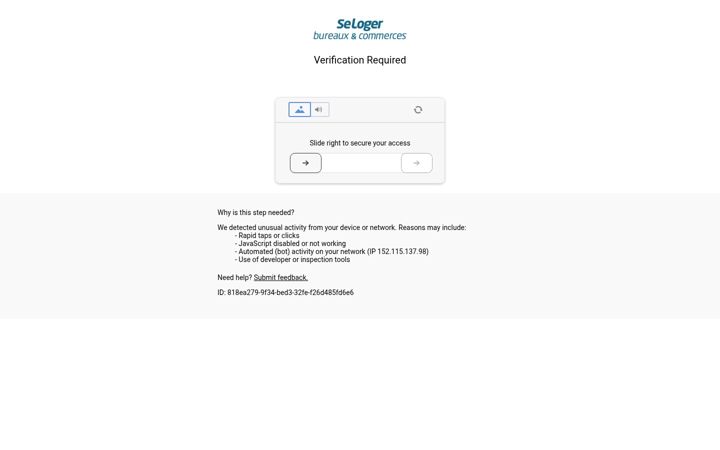 Screenshot of seloger-bureaux-commerces.com